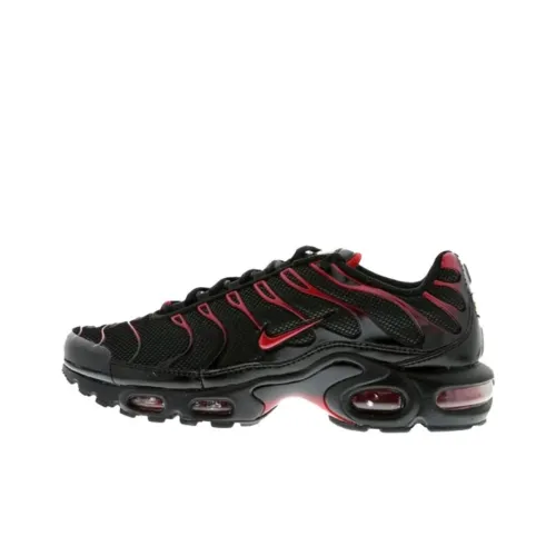 Nike Air Max Plus Running Shoes Men Low-Top Black/Red