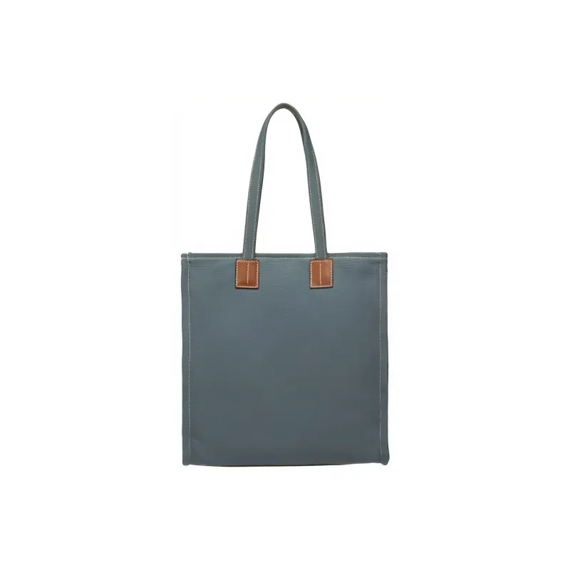 BALLY Crystalia Fabric Tote Bag Shopping Bag Handbag Shoulder Bags Unisex Beige Blue-1