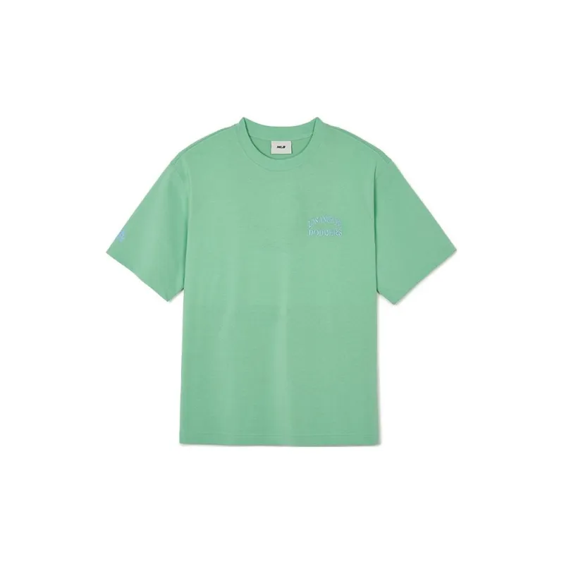 MLB Drop Shoulder Sleeve T Shirt Unisex Hemp Green-1
