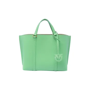 PINKO Calfskin Shoulder Bag Crossbody Bag Handbag Medium Size Women's Green