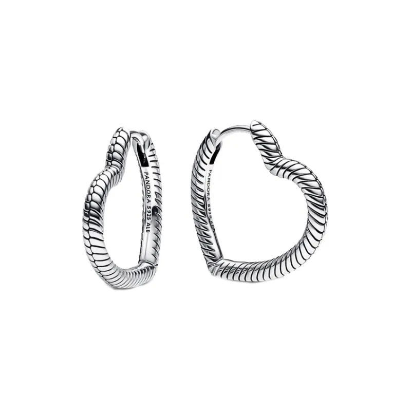 Pandora MOMENTS 925 Sterling Silver Earrings Women's-0