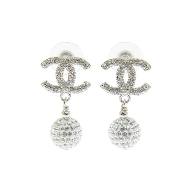 CHANEL 22c Early Spring Earrings Women's Silver-0