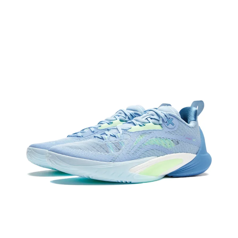 LiNing Speed 10 BOOM Technology Slip Resistant Breathable Support Rebound Low Top Basketball Shoes Men's Aurora Blue-2