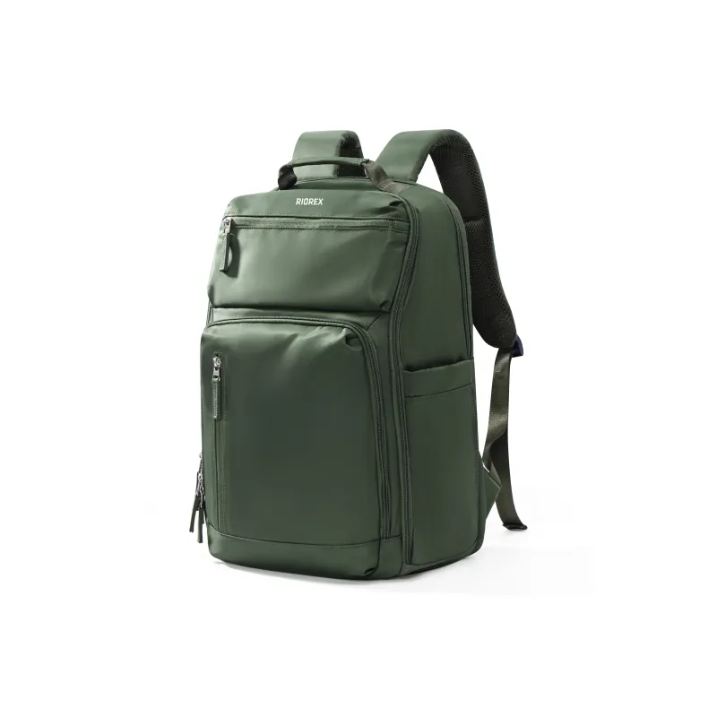 RIOREX Fabric Backpack Large Size Unisex Black/Khaki/Ecru/Army Green/Sea Blue-12