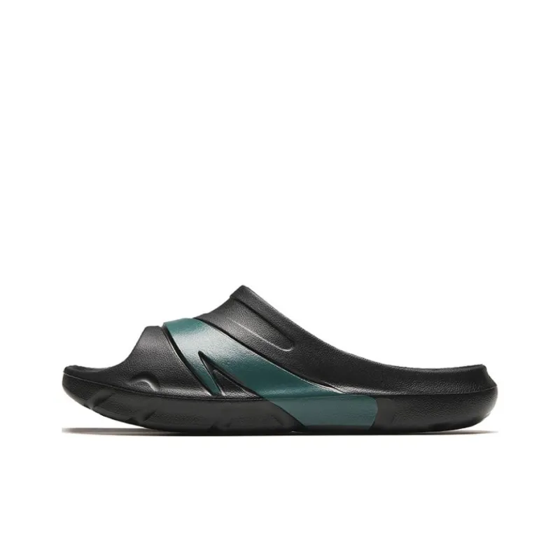 Anta Slide Slippers Men's Black Green-0