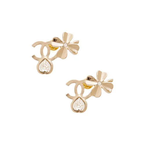 CHANEL Earrings Women's Gold