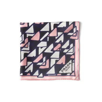PRADA Geometric-print Silk Scarf