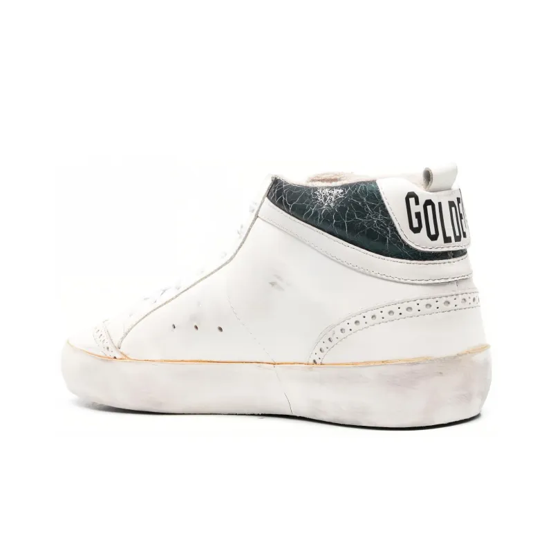 Golden Goose Cracked effect Mid Star Sneakers-4
