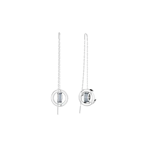 Swarovski Dextera Earrings Women's Silver-3