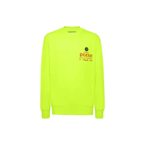 PHILIPP PLEIN Sweatshirts Men Fluorescent Green