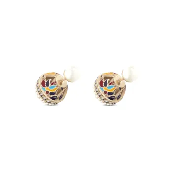 DIOR Earrings Women's Gold