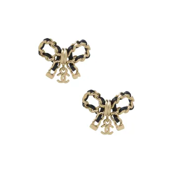 CHANEL Double C Earrings Women's