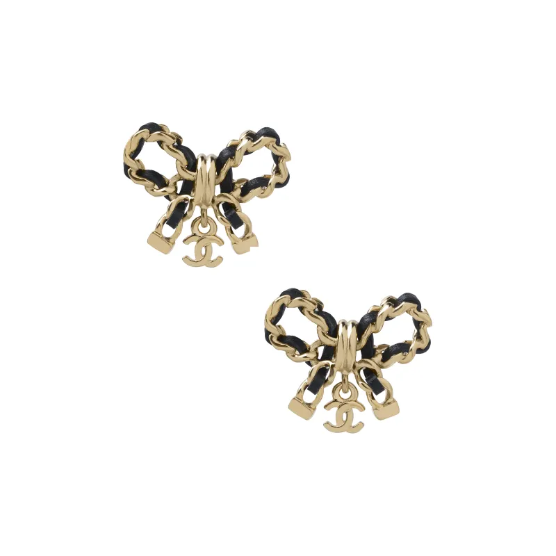 CHANEL Double C Earrings Women's-0