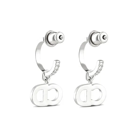 DIOR Earrings Women's Silver-3