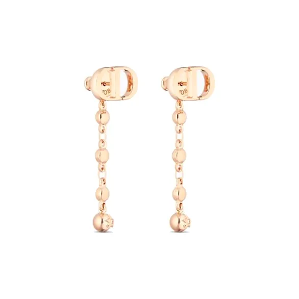 DIOR Metal Earrings Women's Rose Gold-2