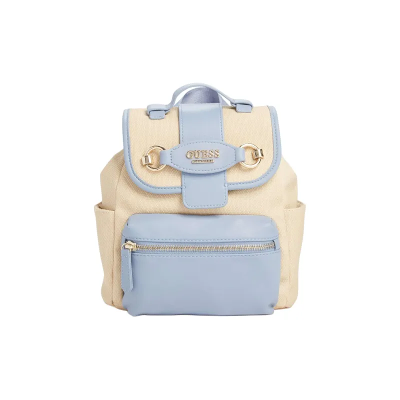 GUESS Artificial Leather Backpack Unisex Blue-0