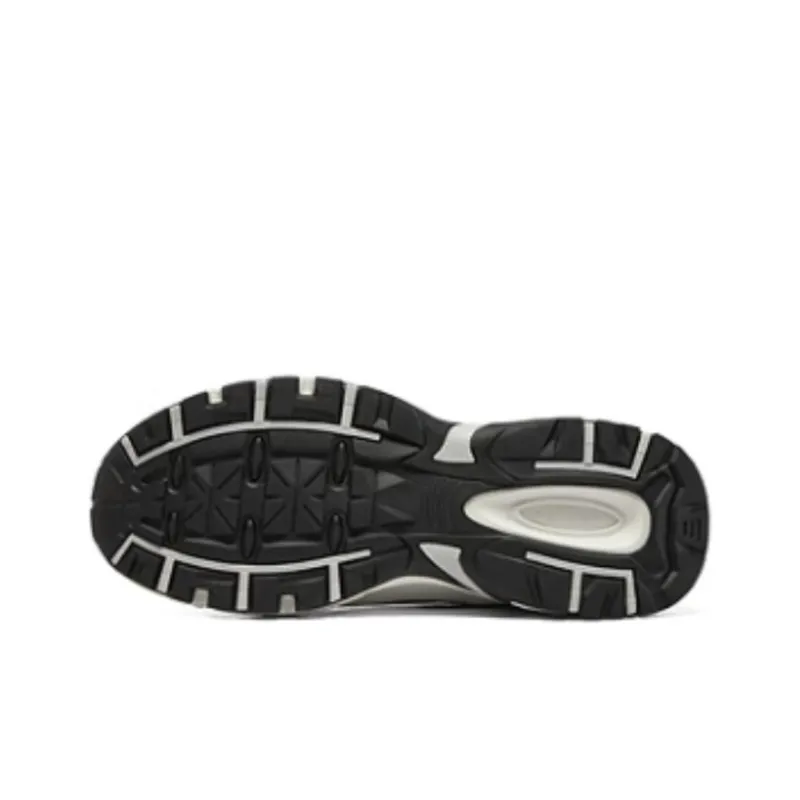 Skechers Cushioning, Wear Resistant Low Top Chunky Sneakers Men's Black Gold-6