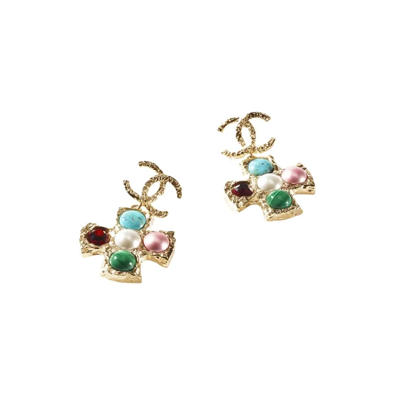 CHANEL Earrings Women's Multicolor-2