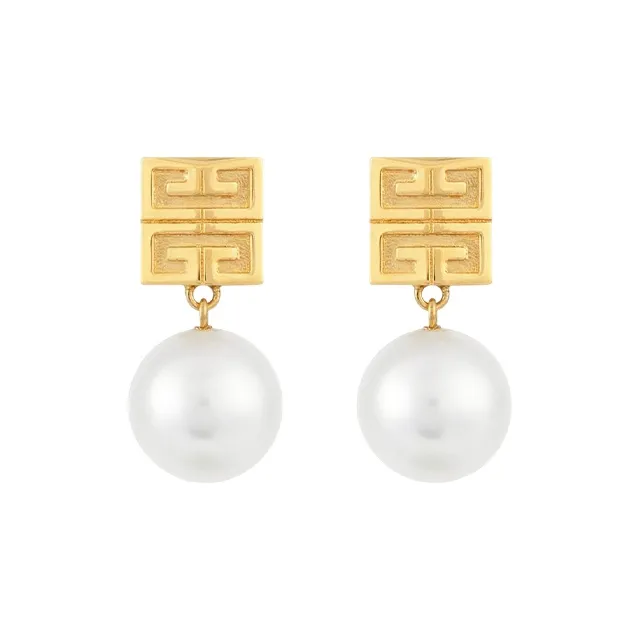 Givenchy 4G Pendant Stud Earrings-0