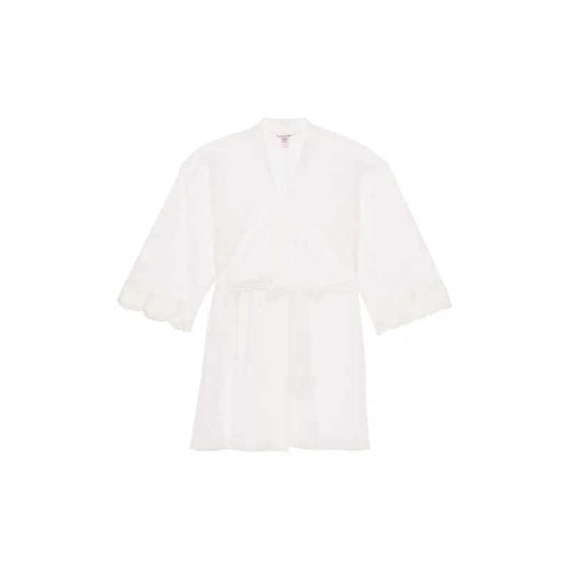 Victoria's Secret Pajama Robe Women's Coconut White-0