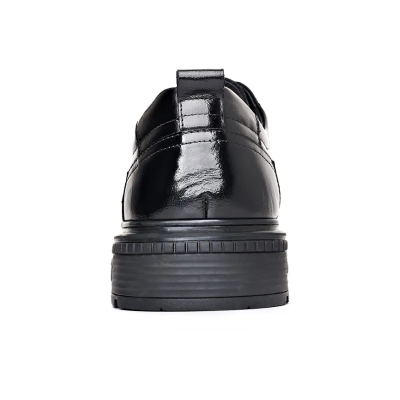 XIAOTOULANG Dress Shoes Men Low Top Black/Brown-1