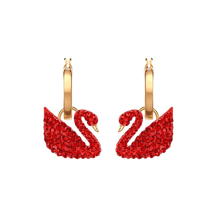 Swarovski Swan Earrings Women's-0