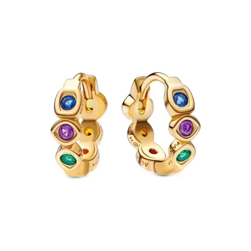 Pandora MARVEL Earrings Women's Gold