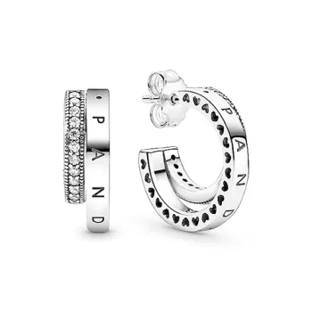 Pandora 925 Sterling Silver Earrings Women's