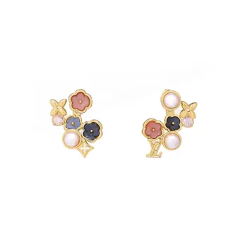LOUIS VUITTON Metal Earrings Women's Gold