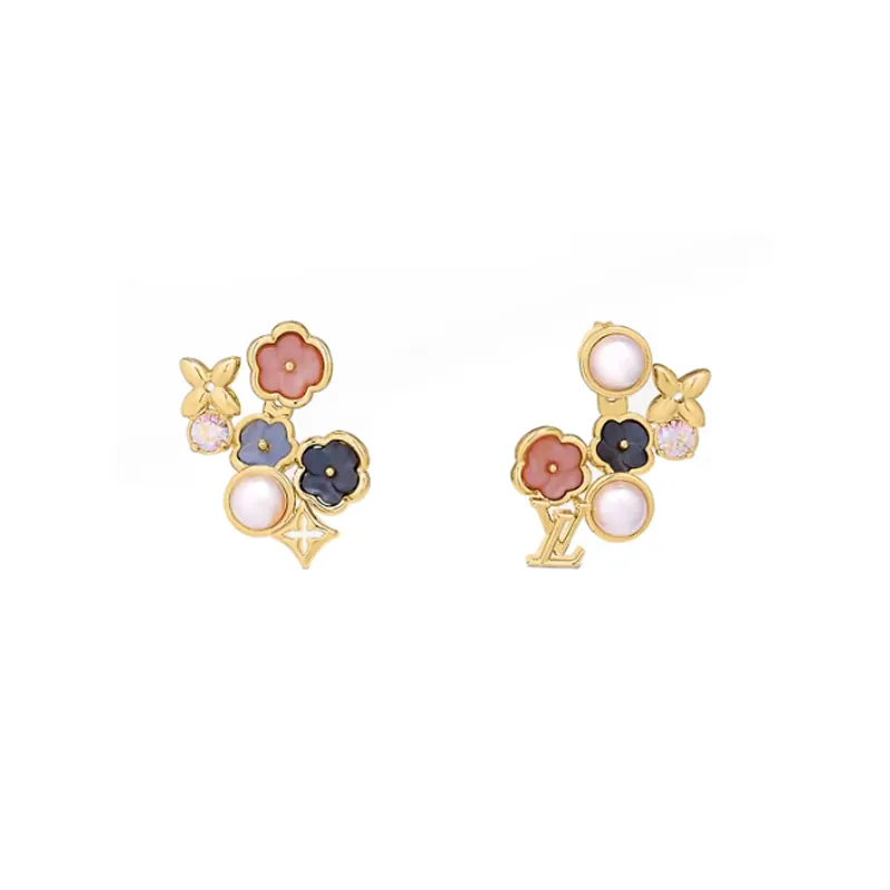 LOUIS VUITTON Metal Earrings Women's Gold-0