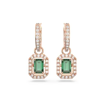 Swarovski Una Zirconia Earrings Unisex Rose Gold