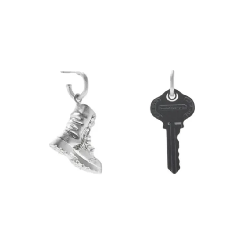 COACH Brass Earrings Women's Silver/Black-1