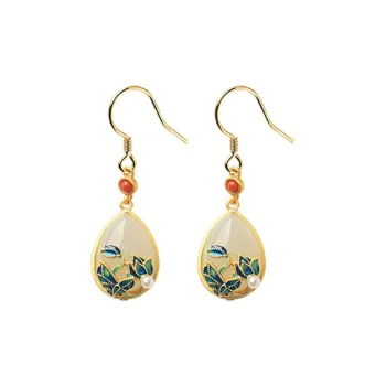 Xiaoyinjiang Hetian Jade Earrings Women's