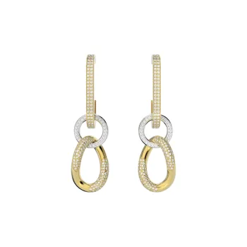 Swarovski Dextera Faux Crystal Earrings Women's Gold