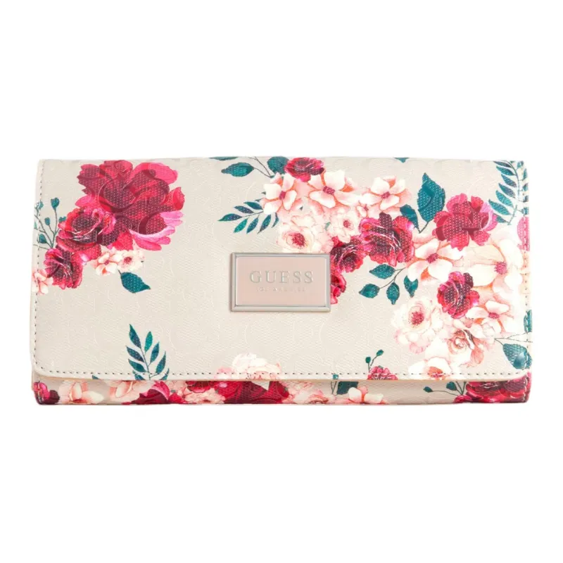 GUESS Artificial Leather Card Holder Wallet Women's Multicolor-0