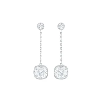 Swarovski Lattitude Earrings Women's White