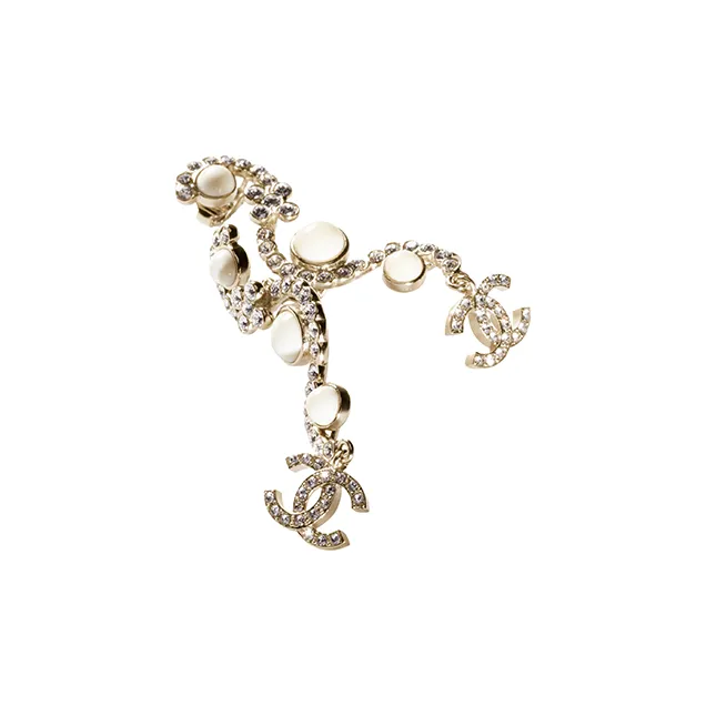 CHANEL Earrings Women's Silver-1