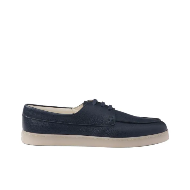 PRADA Lace-up Leather Loafers-1