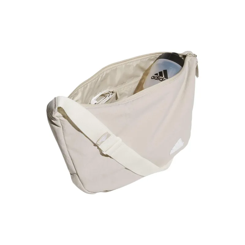 Adidas Recycled Polyamide Shoulder Bag Unisex Light Gray-3
