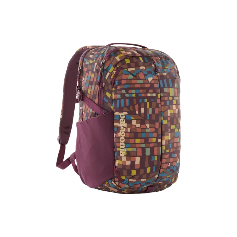 Patagonia Recycled Polyester Backpack Regular Unisex Night Plum Blossom-1