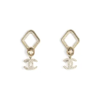 CHANEL Earrings Women's Gold