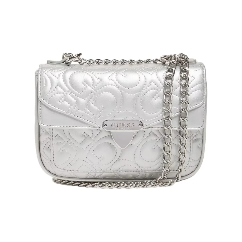 GUESS Artificial Leather Wallet Mini Women's Silver-0