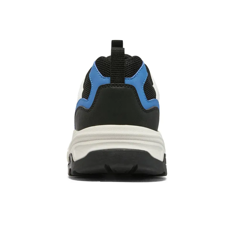 Skechers Cushioning Wear Resistant Low Top Chunky Sneakers Men's White Blue-3
