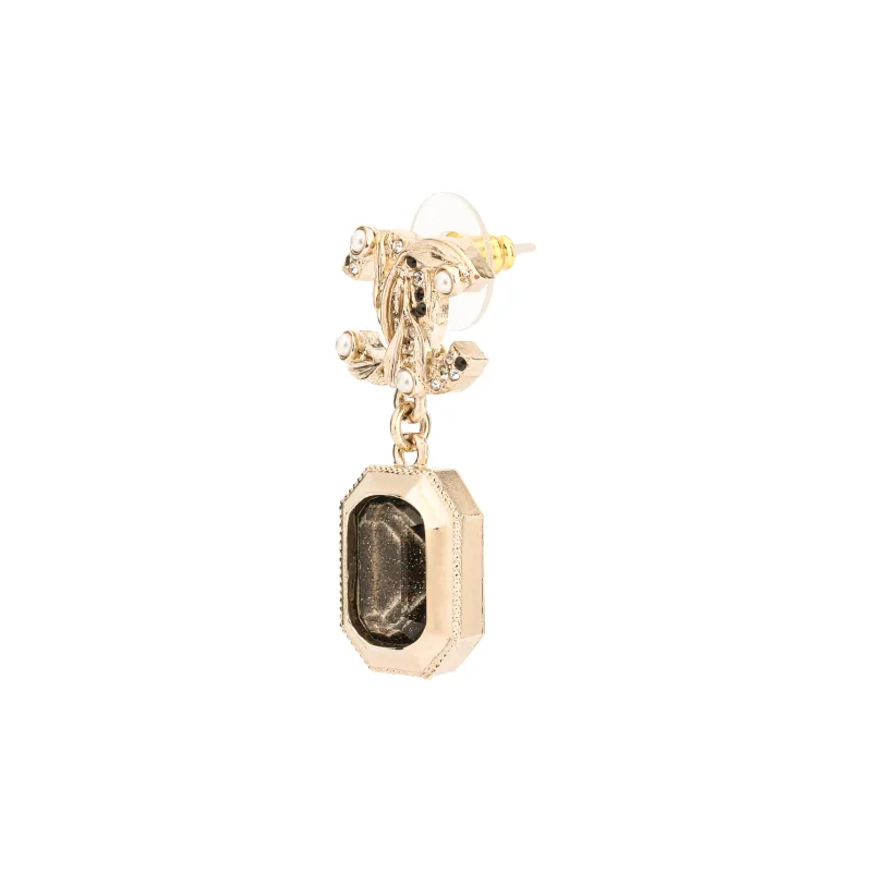 CHANEL 18K Rose Gold Earrings Women's Rose Gold-1