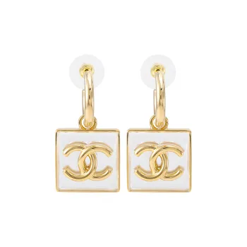CHANEL Earrings Women's Gold