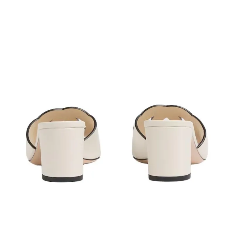 GUCCI Slide Slippers Women's White-2