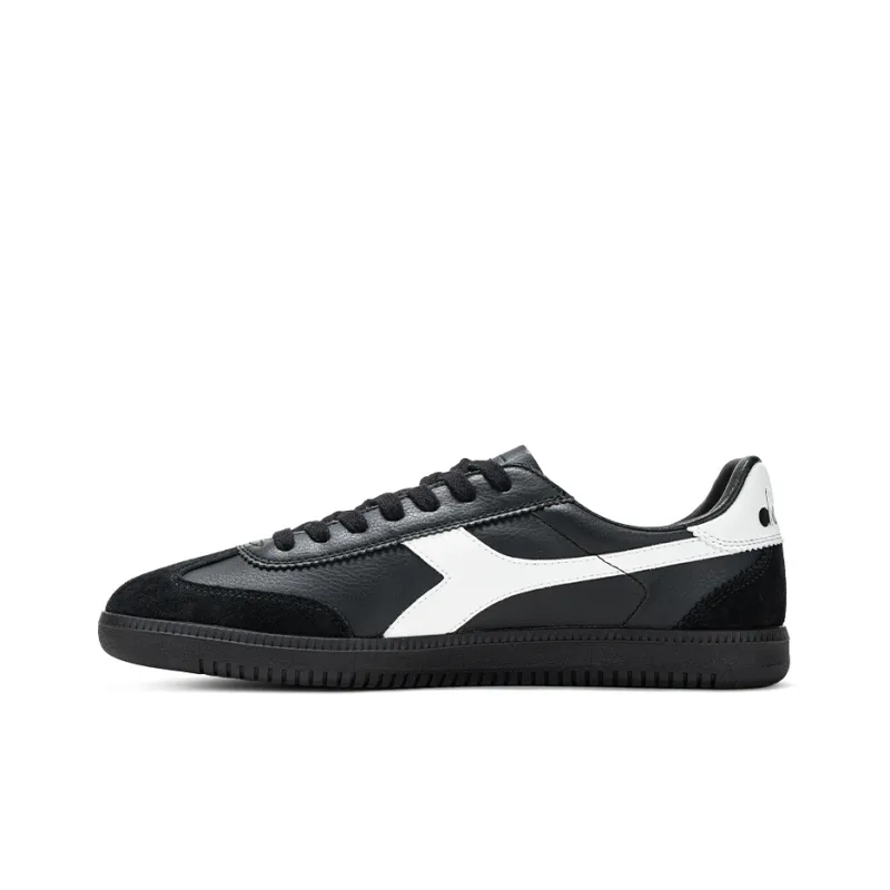 Diadora Slip Resistant Low Top Skateboard Shoes Unisex Black-0