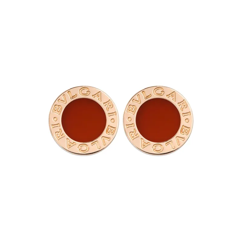 BVLGARI Series 18K Rose Gold Earrings Women's-1