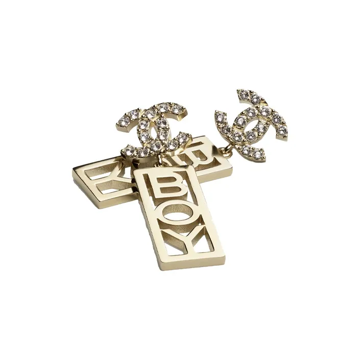 CHANEL Earrings Women's Gold-1