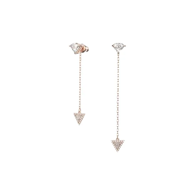 Swarovski Rose Gold Tone Plated Earrings Women's Rose Gold-1